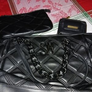 Black Quilted Women's Bag